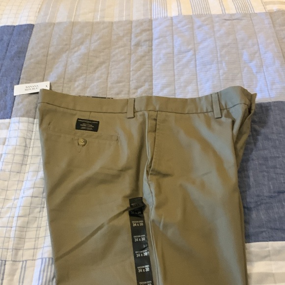 BRAND NEW WITH TAGS BANANA REPUBLIC 34x30 EMERSON CHINO PANTS: - Picture 4 of 8